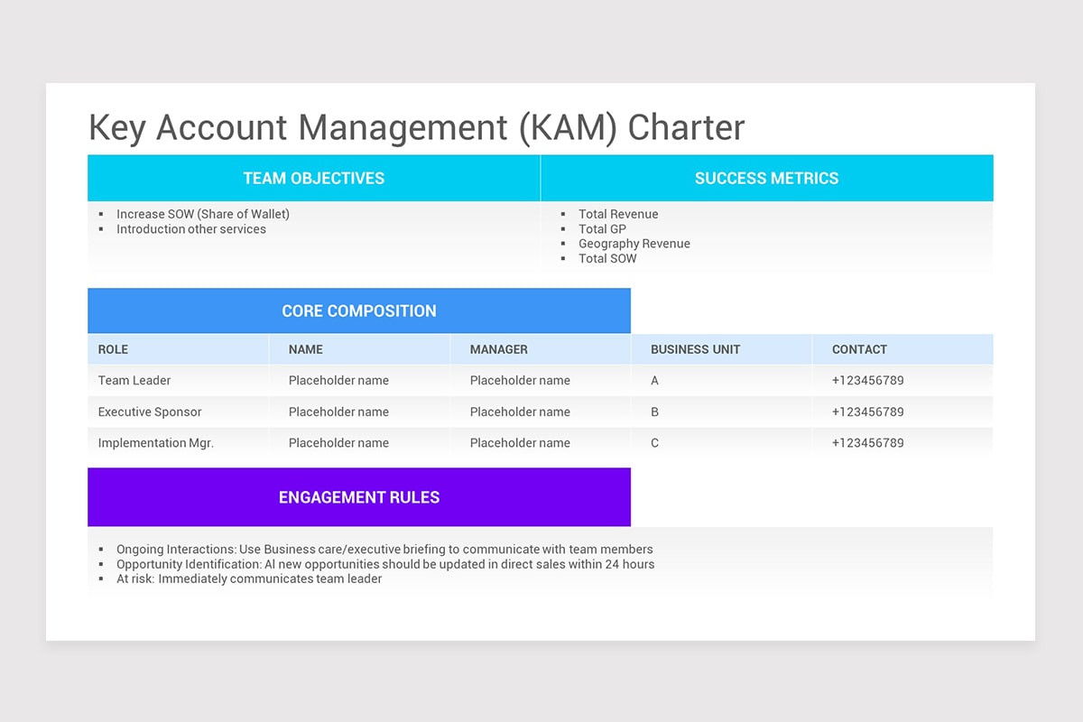Key Account Management Google Slides Template | Nulivo Market