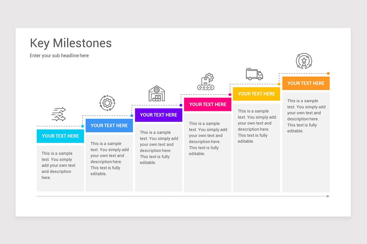 Timeline Milestones PowerPoint Template Nulivo Market