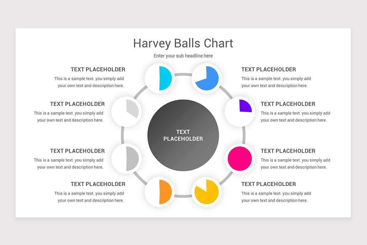 Harvey Balls Chart PowerPoint Template | Nulivo Market