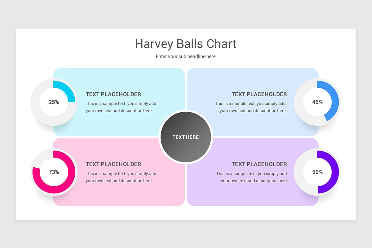 Harvey Balls Chart PowerPoint Template | Nulivo Market