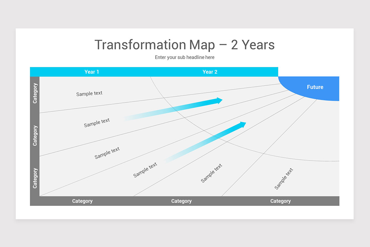 Transformation Map Diagrams PowerPoint Template | Nulivo Market