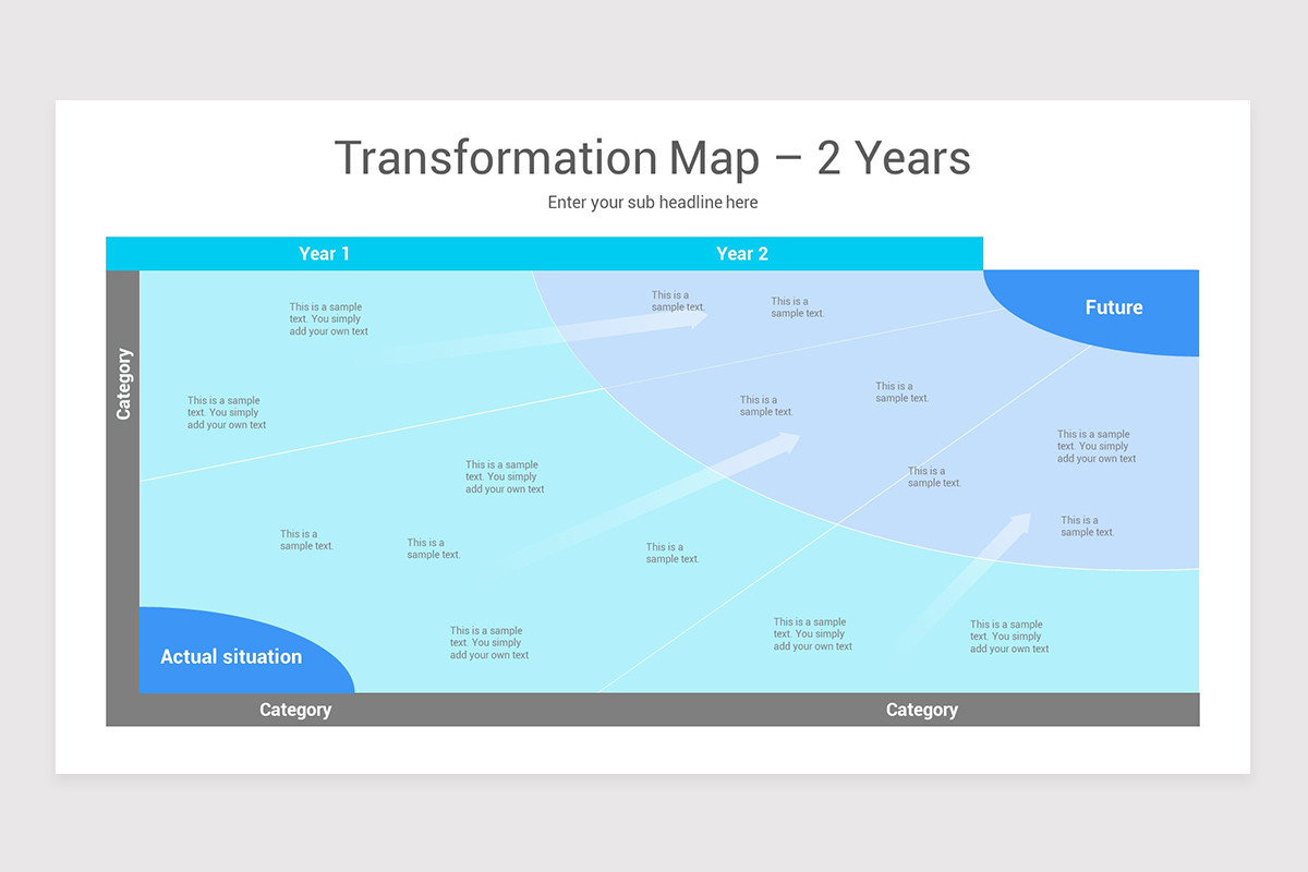 Transformation Map Diagrams PowerPoint Template | Nulivo Market