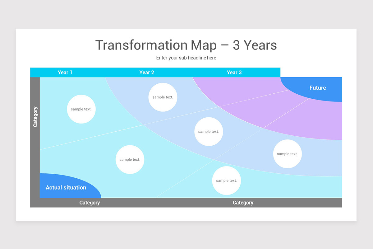 Transformation Map Diagrams PowerPoint Template | Nulivo Market