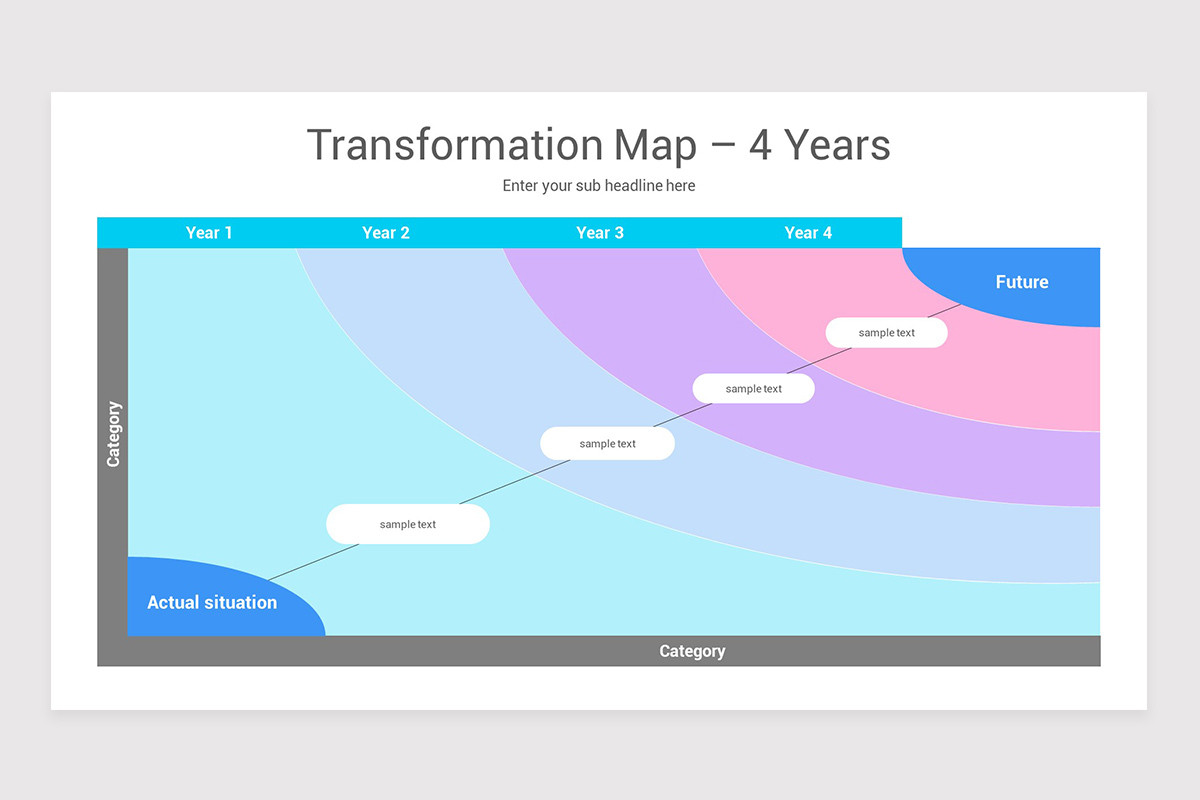 Transformation Map Diagrams PowerPoint Template | Nulivo Market