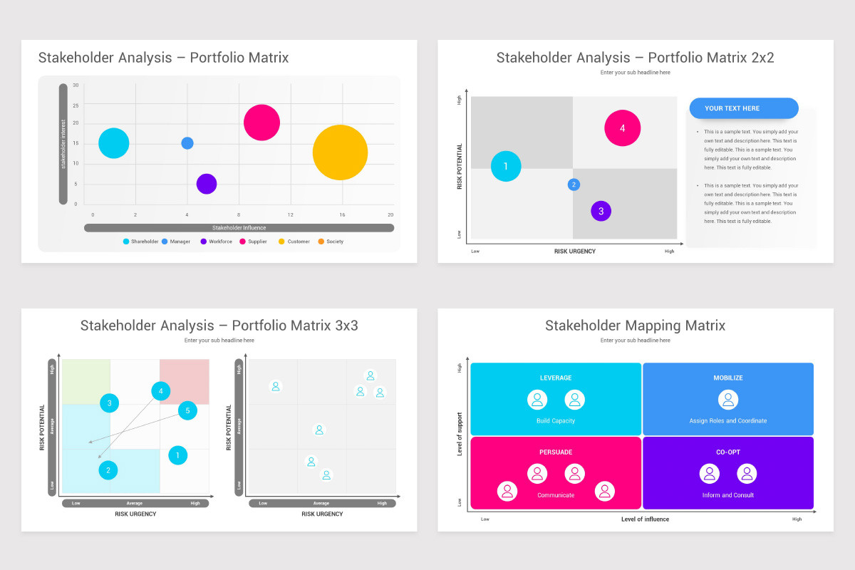 Stakeholder Analysis Tools PowerPoint Template | Nulivo Market