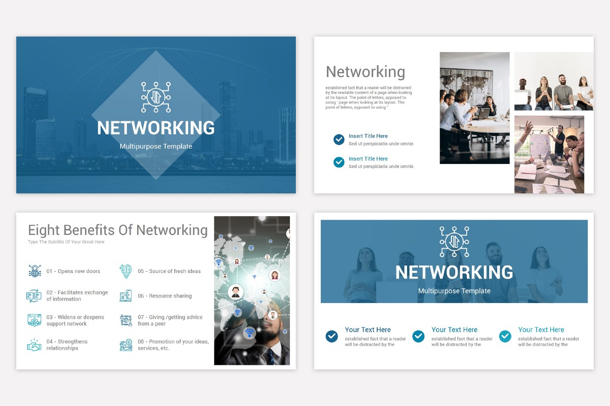 Free Networking PowerPoint Template | Nulivo Market
