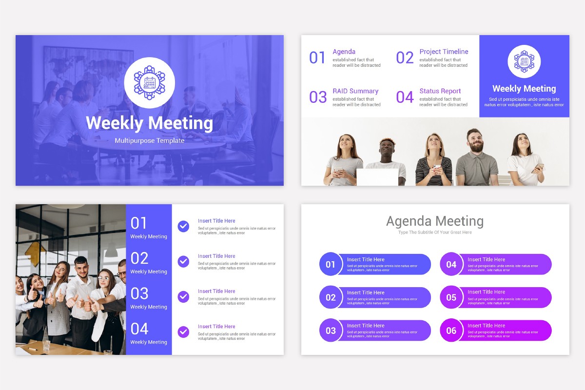 Weekly Meeting Free PowerPoint Template Nulivo Market Weekly Meeting Free PowerPoint Template Nulivo Market