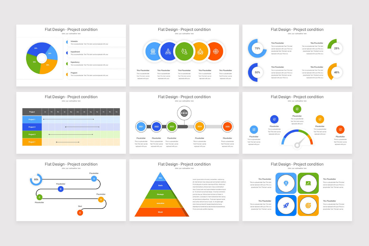 Flat Design PowerPoint Template | Nulivo Market