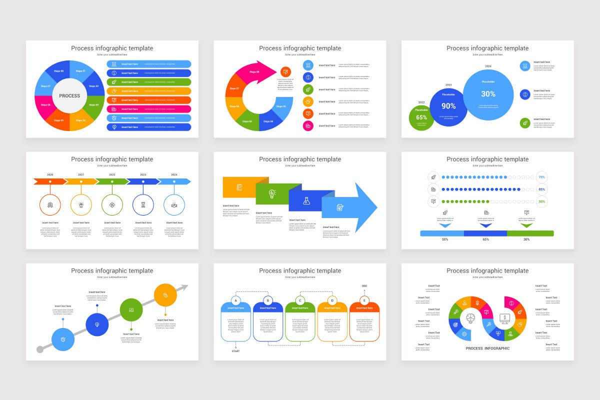 Custom Process PowerPoint Template | Nulivo Market