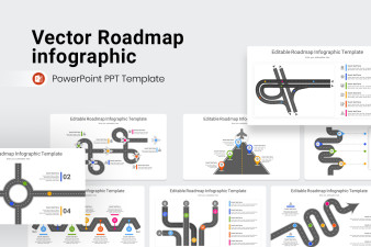 Vector Roadmap Infographic PowerPoint Template