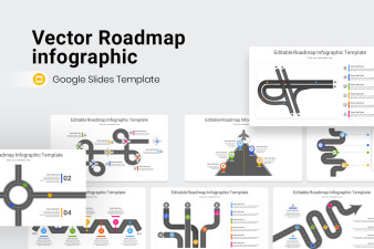 Vector Roadmap Infographic Google Slide Template