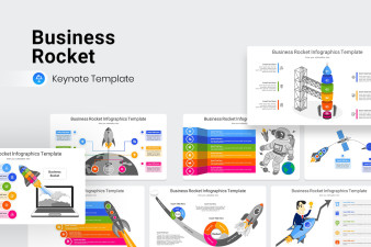 Business Rocket Infographics Keynote Template