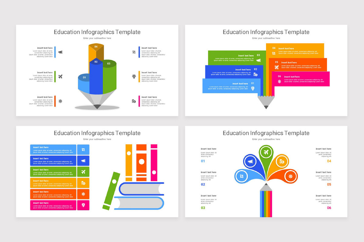 Education Infographics PowerPoint Template | Nulivo Market