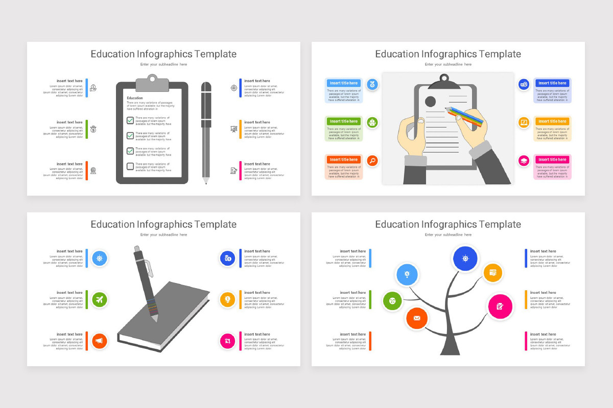 Education Infographics PowerPoint Template | Nulivo Market