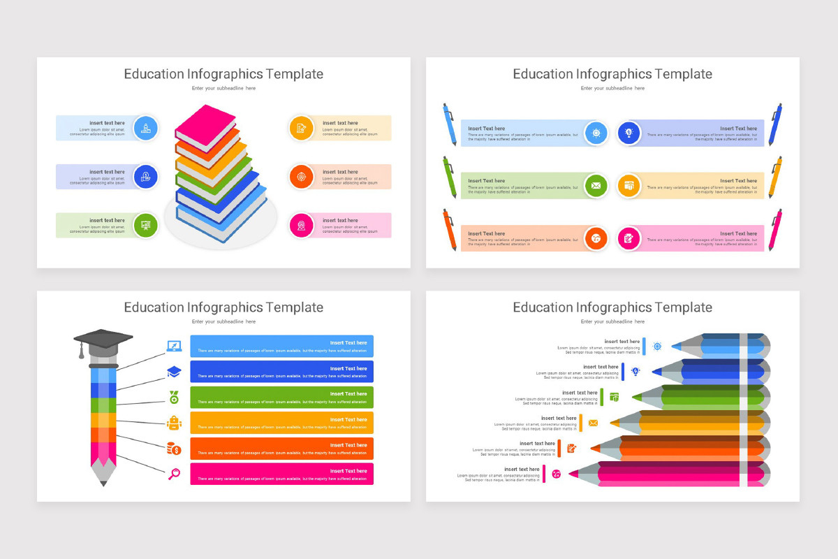 Education Infographics PowerPoint Template | Nulivo Market