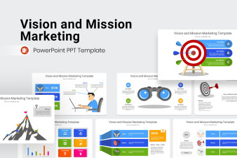 Vision and Mission Marketing Infographics PowerPoint Template