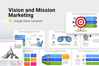 Vision and Mission Marketing Infographics Google Slide Template
