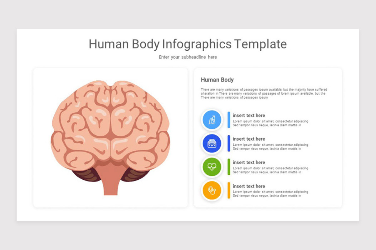 Human Body Infographics Keynote Template | Nulivo Market