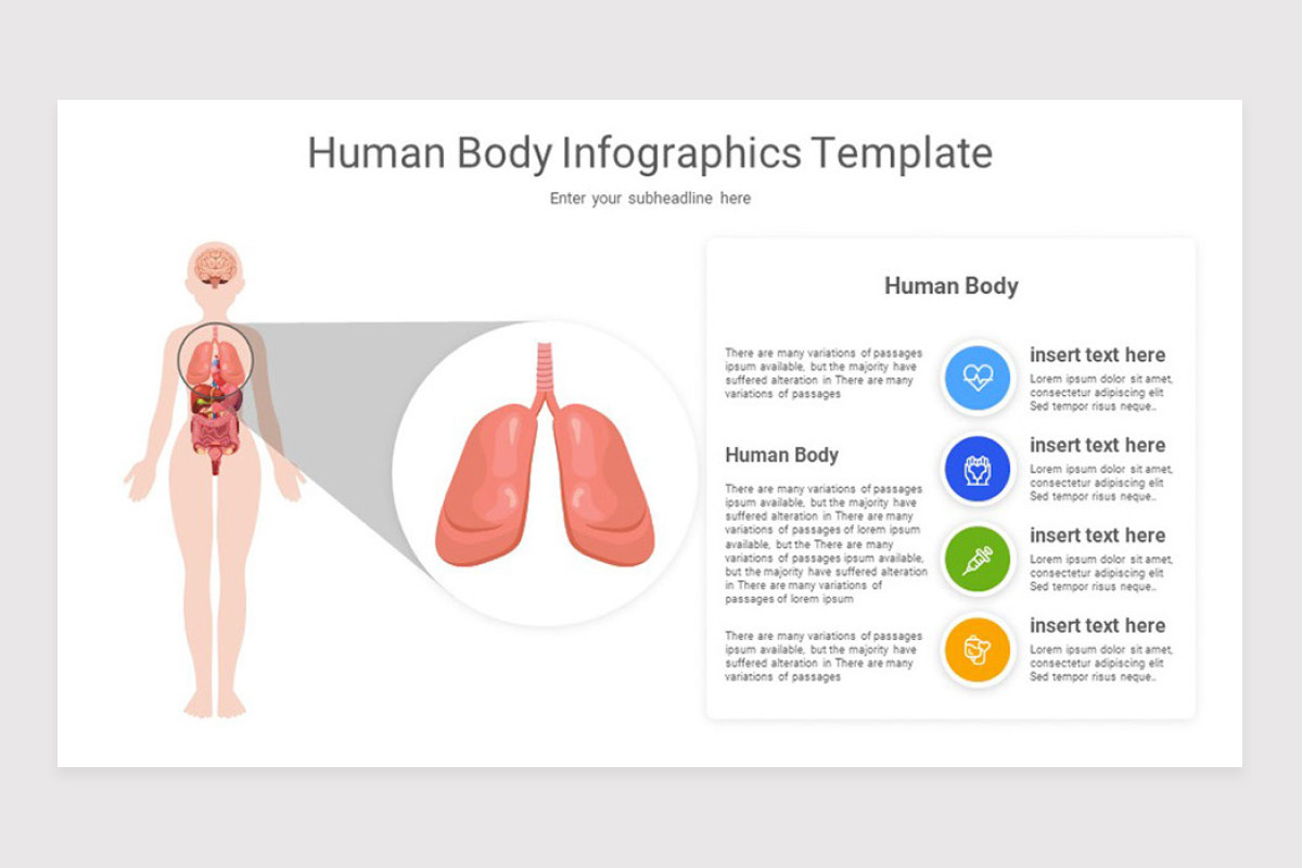 Human Body Infographics Google Slide Template | Nulivo Market