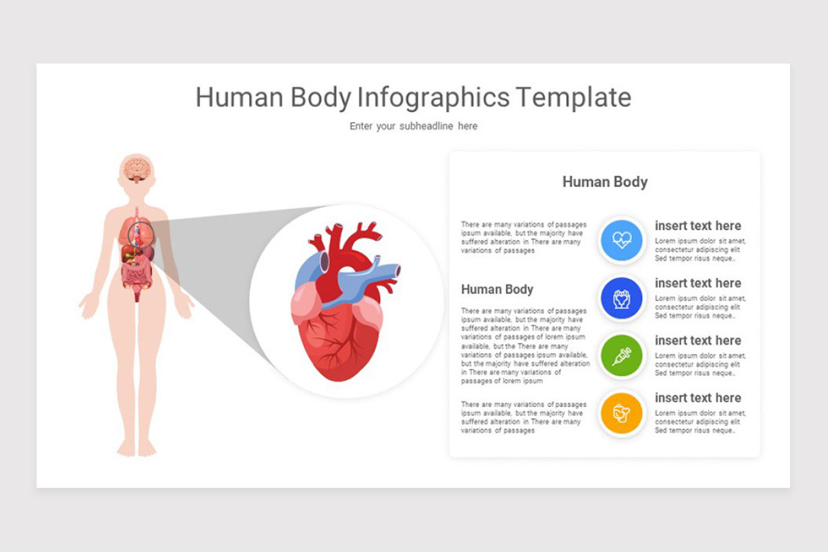 Human Body Infographics Google Slide Template | Nulivo Market
