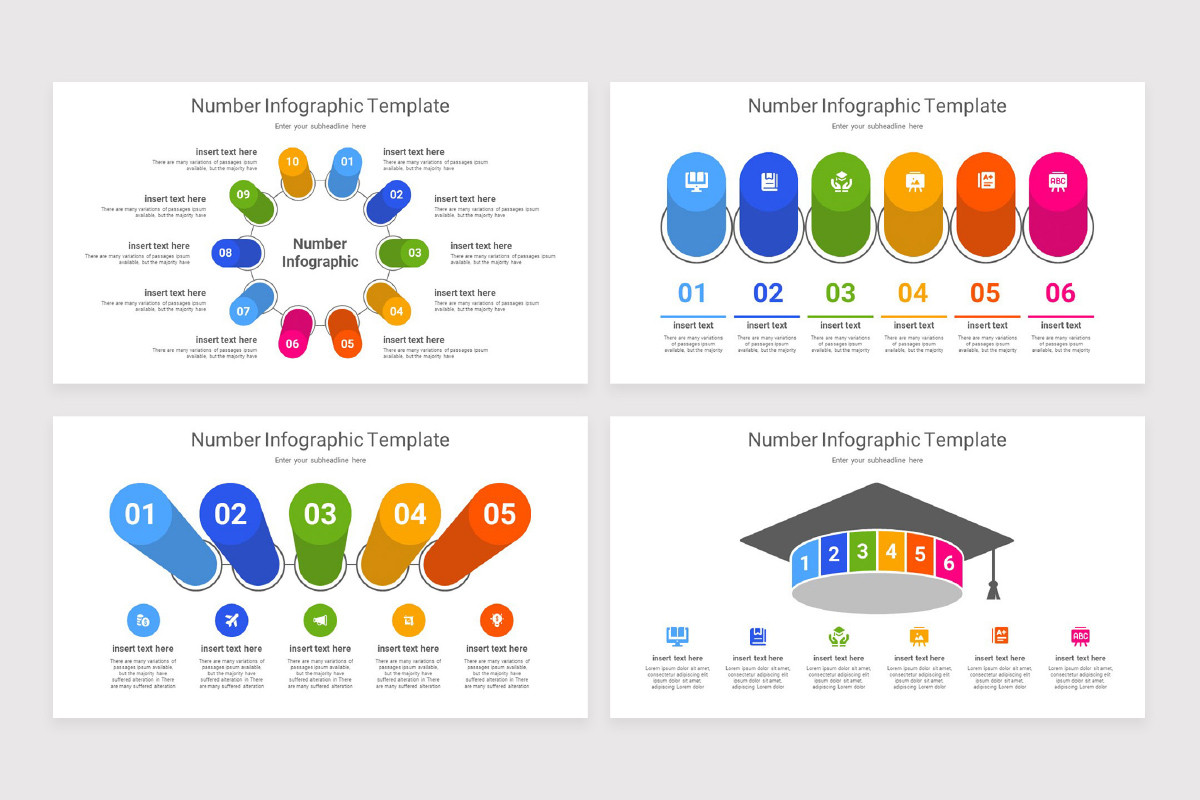 Numbers Led Infographic Example Infographic Numbers Template