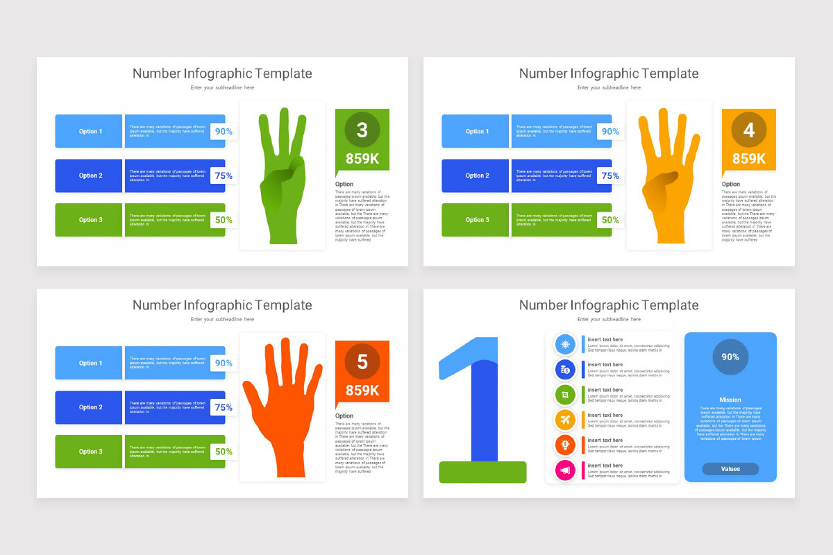 Numerical Infographs Number Infographics Keynote Template | Nulivo Market