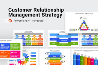 Customer Relationship Management CRM Strategy PowerPoint Template