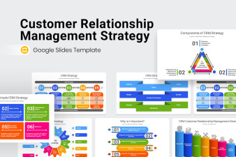 Customer Relationship Management CRM Strategy Google Slide Template