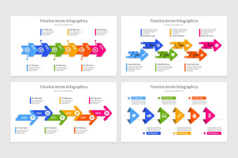 Timeline Arrow Infographics PowerPoint Template | Nulivo Market