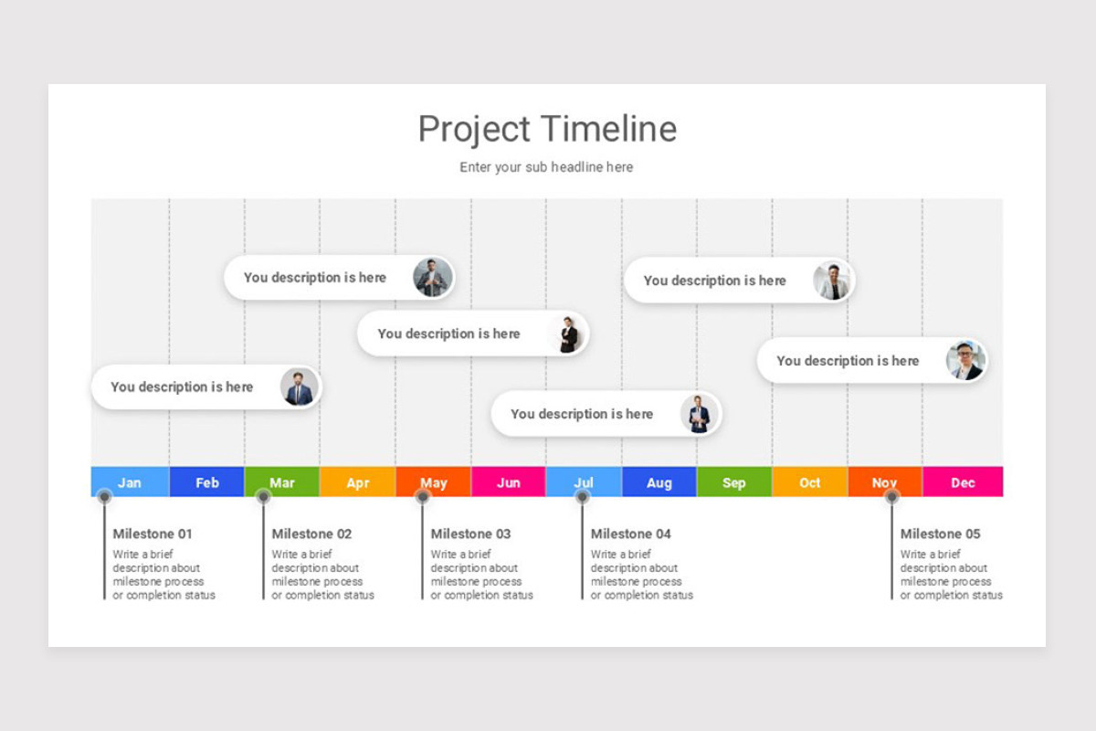 Project Timeline Collection Google Slide Template | Nulivo Market