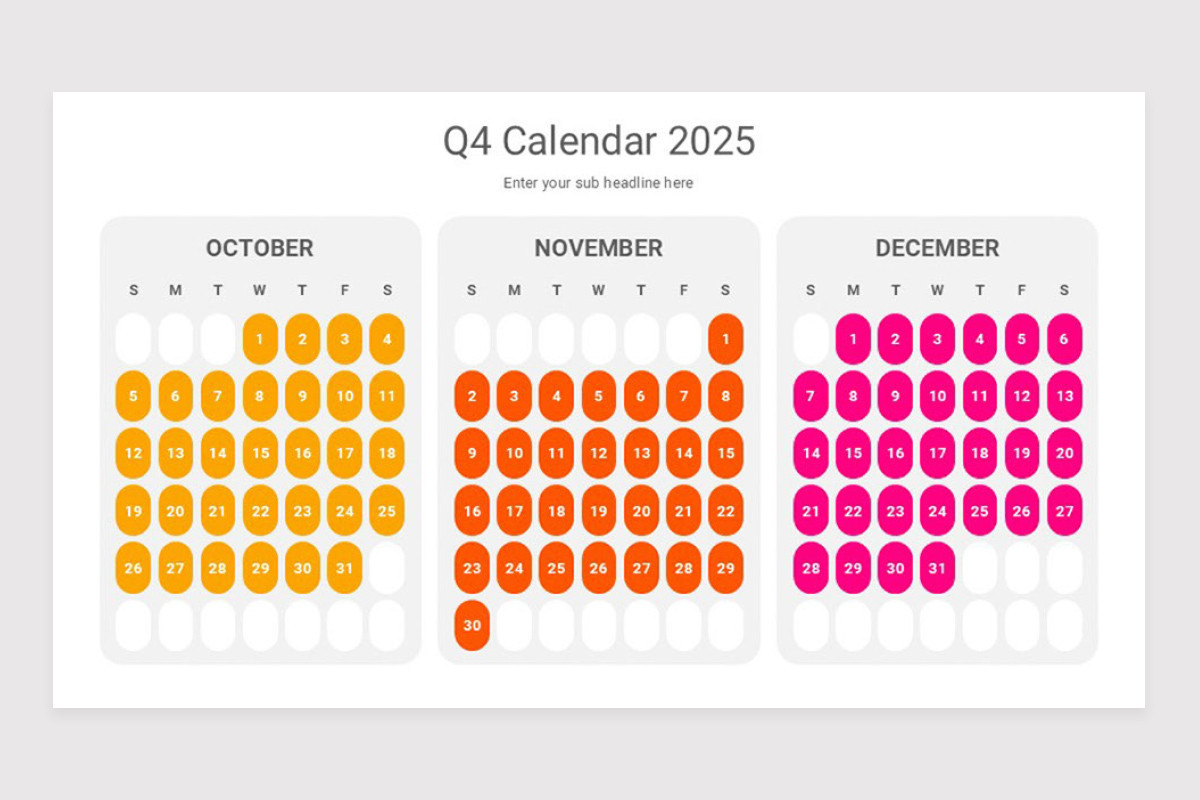 2025 Calendar PowerPoint Template Nulivo Market