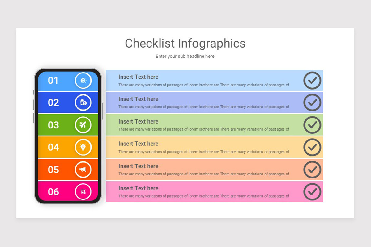 Checklist Infographics PowerPoint Template | Nulivo Market
