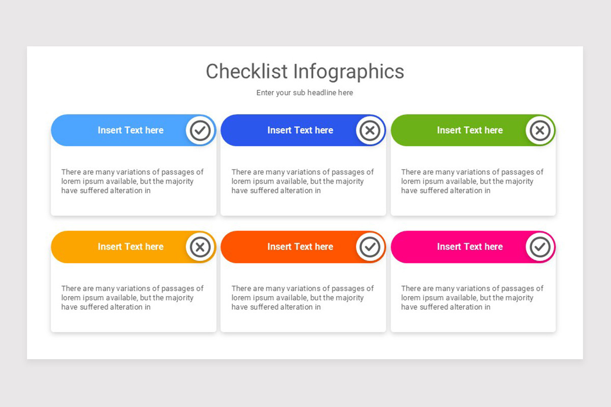Checklist Infographics Keynote Template | Nulivo Market