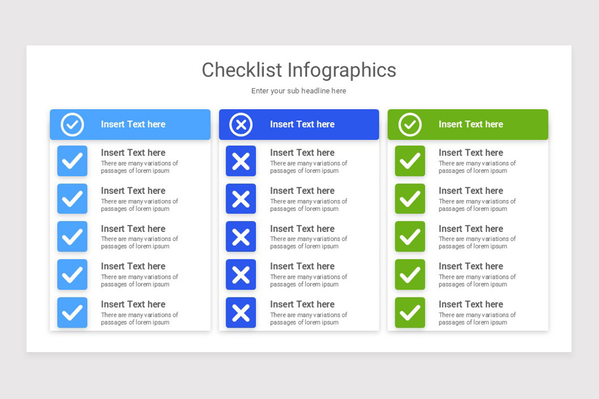 Slides Structuring Checklist Checklist Infographics Google Slide Template | Nulivo Market