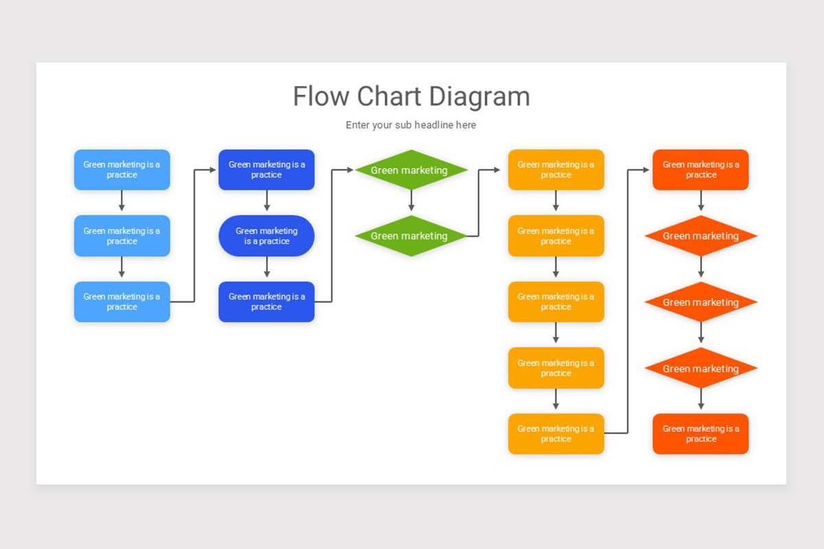Flow Chart Diagram PowerPoint Template Nulivo Market