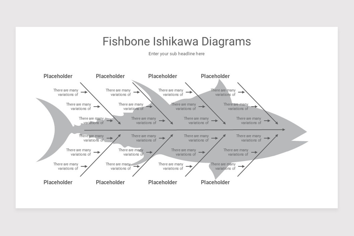 Fishbone Ishikawa Diagrams PowerPoint Template | Nulivo Market