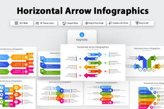 Horizontal Arrow Infographics Keynote Template
