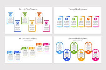 Process Flow Diagrams PowerPoint Template | Nulivo Market