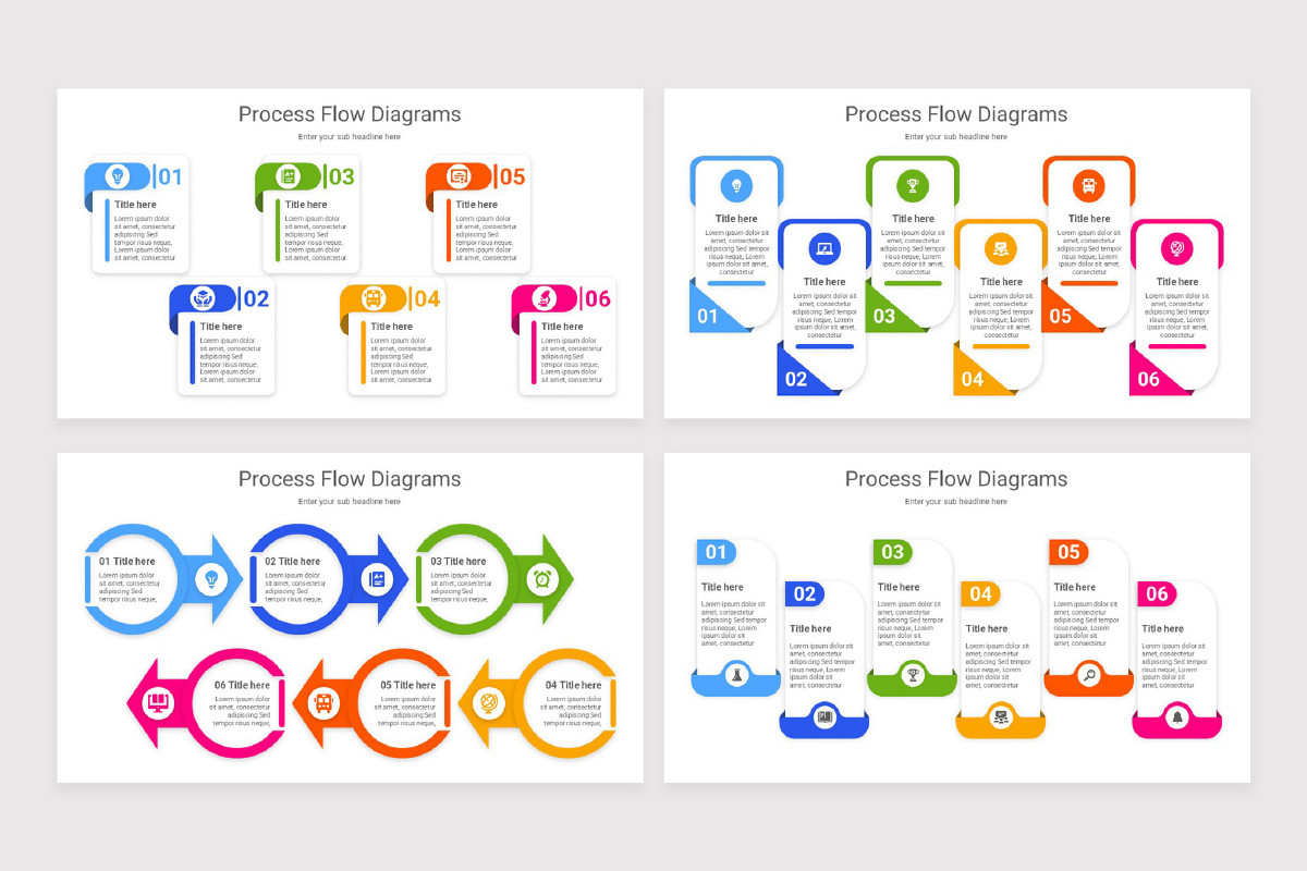 Process Flow Diagrams Keynote Template | Nulivo Market