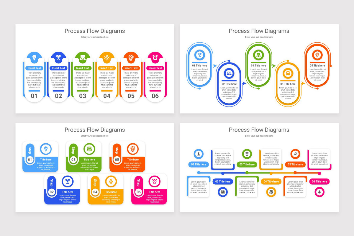 Slides Go Process Chart Process Flow Diagrams Google Slide Template | Nulivo Market