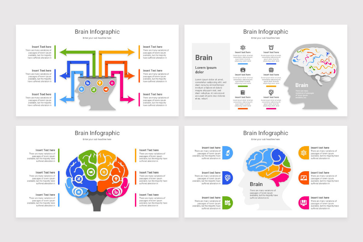 Brain Inforgraphic Encoding Brain Infographic Keynote Template | Nulivo Market