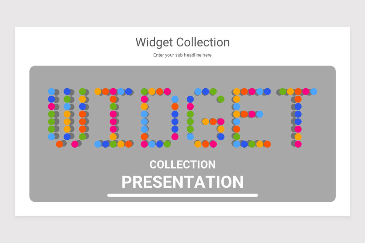 Widget Collection PowerPoint Template | Nulivo Market