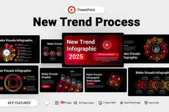 New Trend Process Infographic PowerPoint Template