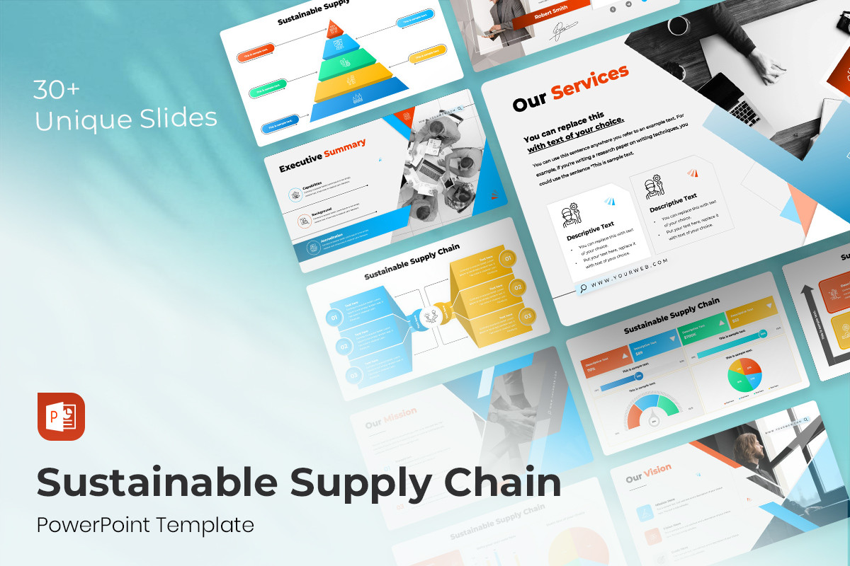 Sustainable Supply Chain PowerPoint Template | Nulivo Market