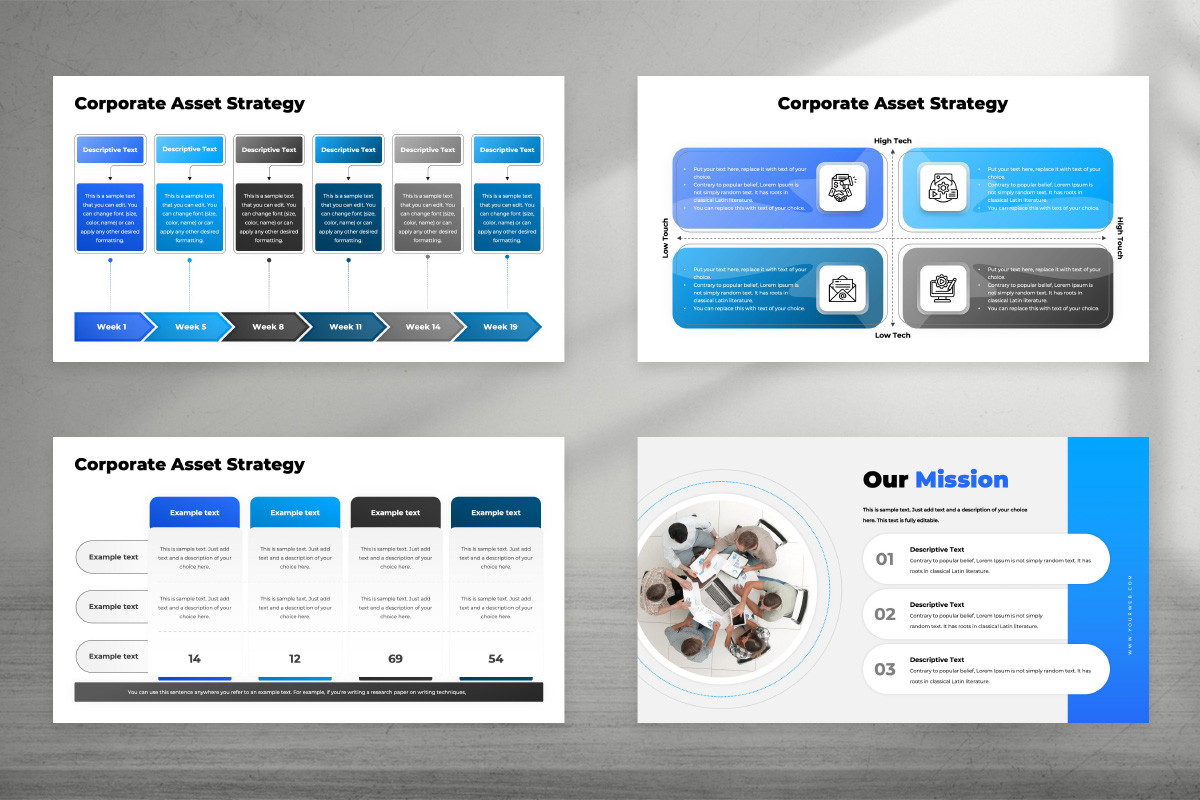 Corporate Asset Strategy Keynote Template