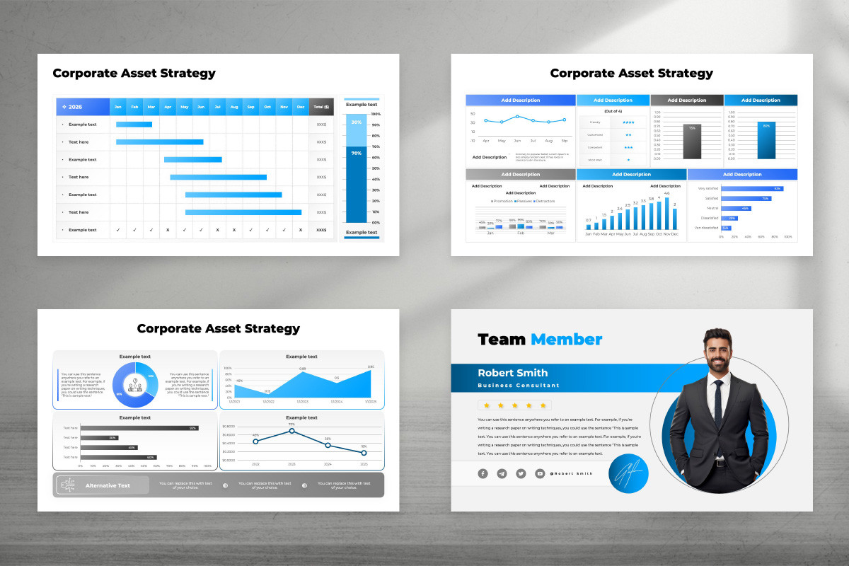 Corporate Asset Strategy Keynote Template