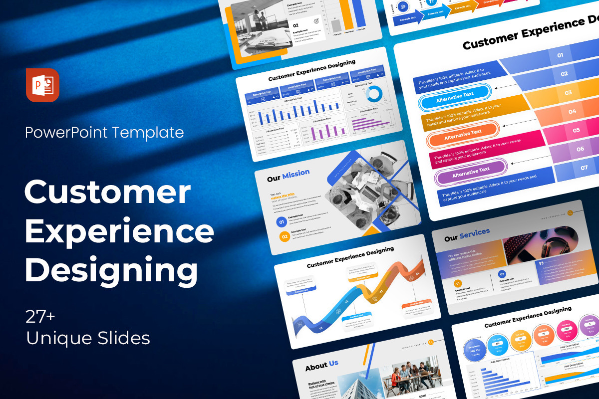 Customer Experience Designing PowerPoint Template | Nulivo Market
