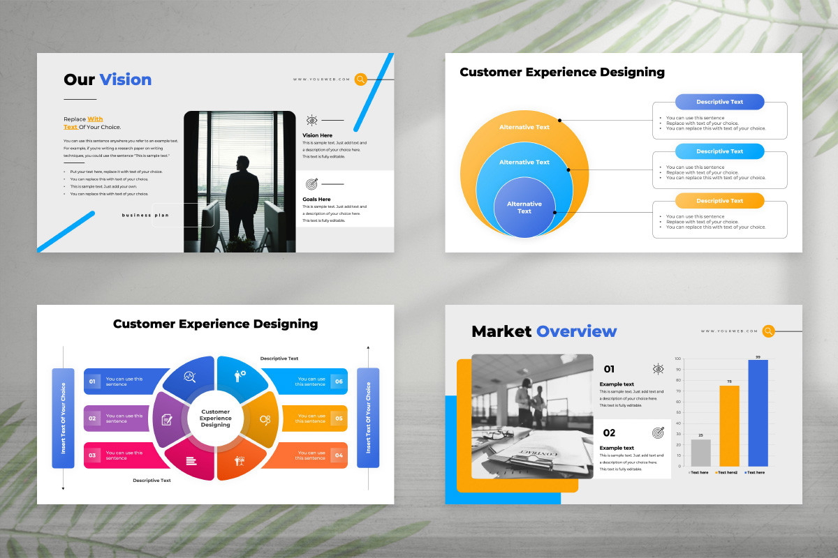 Powerpoint Design Experience Customer Experience Designing PowerPoint Template | Nulivo Market
