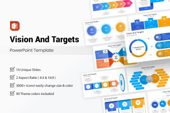 Vision And Targets Presentation PowerPoint Template