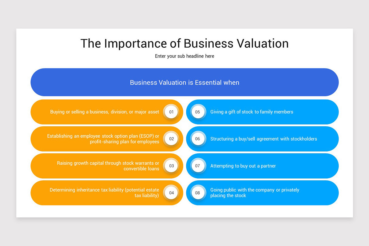 Company Valuation Slide Example Business Valuation PowerPoint Template | Nulivo Market